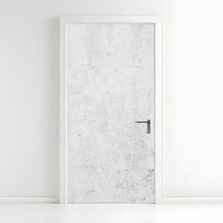 Door sticker minimal gray concrete wall texture • Wallissimo®