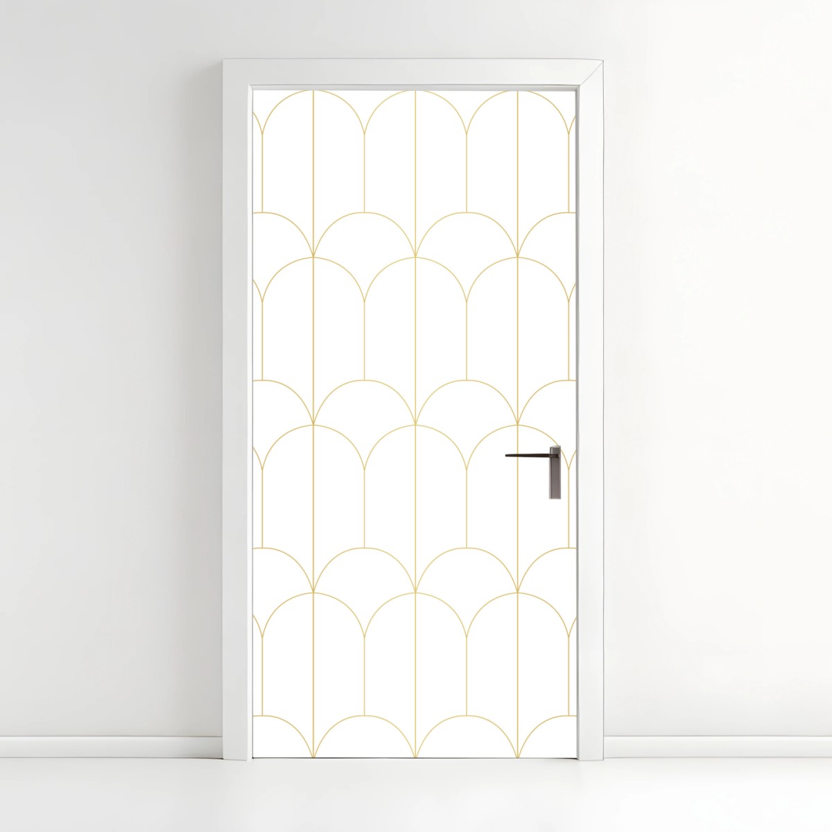 Door sticker gold art deco arch pattern • Wallissimo® Door sticker gold art deco arch pattern • Wallissimo®