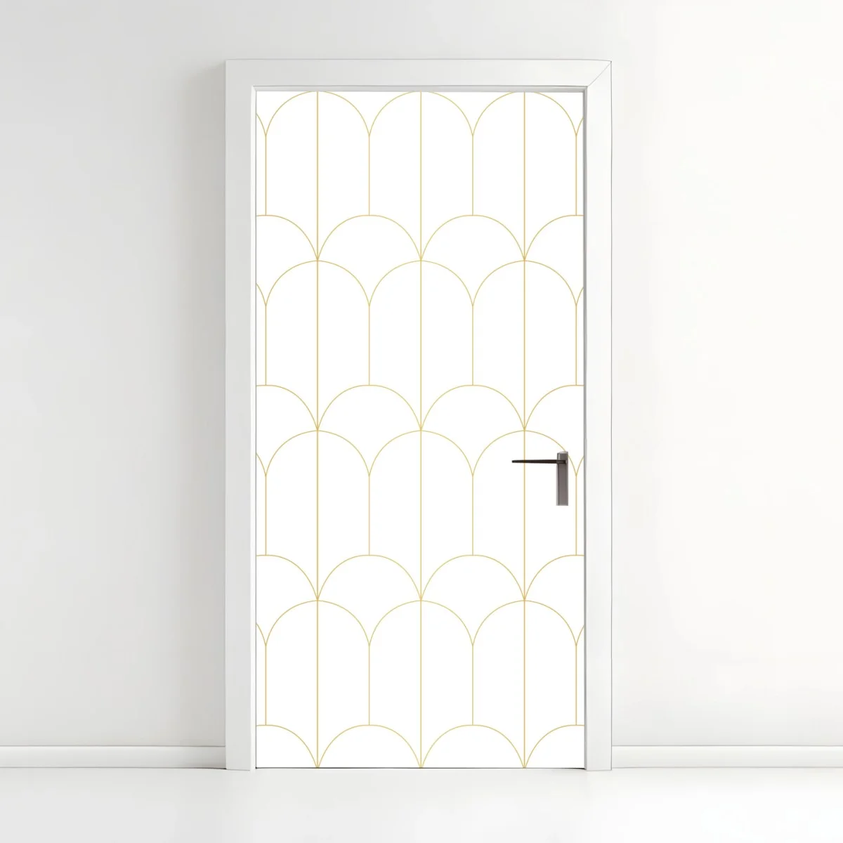 Door sticker gold art deco arch pattern ⁕ Wallissimo® Door sticker gold art deco arch pattern ⁕ Wallissimo®