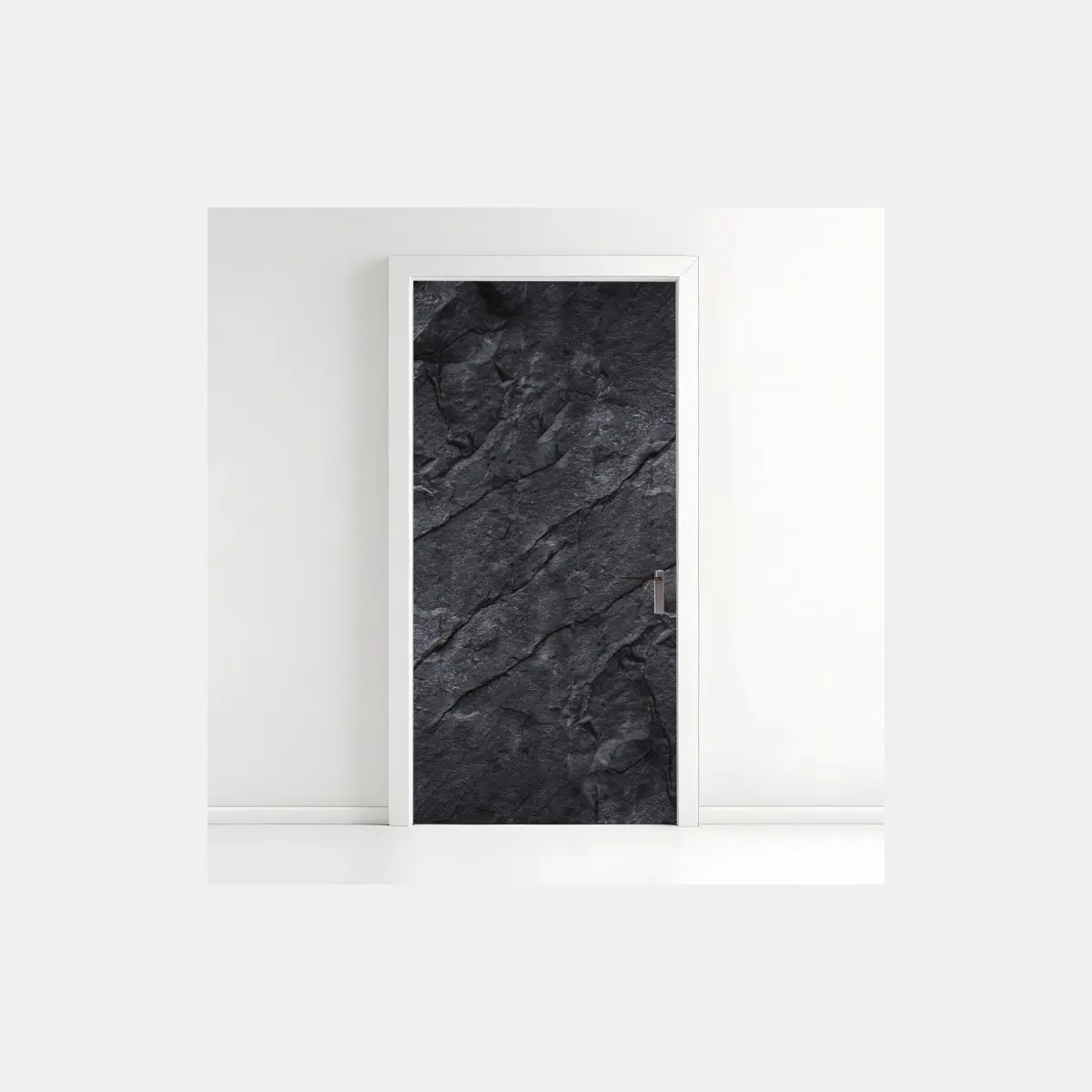 Door sticker dark rock texture wall art • Wallissimo® Door sticker dark rock texture wall art • Wallissimo®