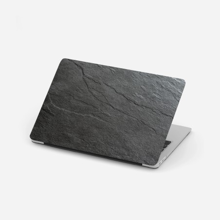 Laptop sticker dark slate stone texture • Wallissimo®