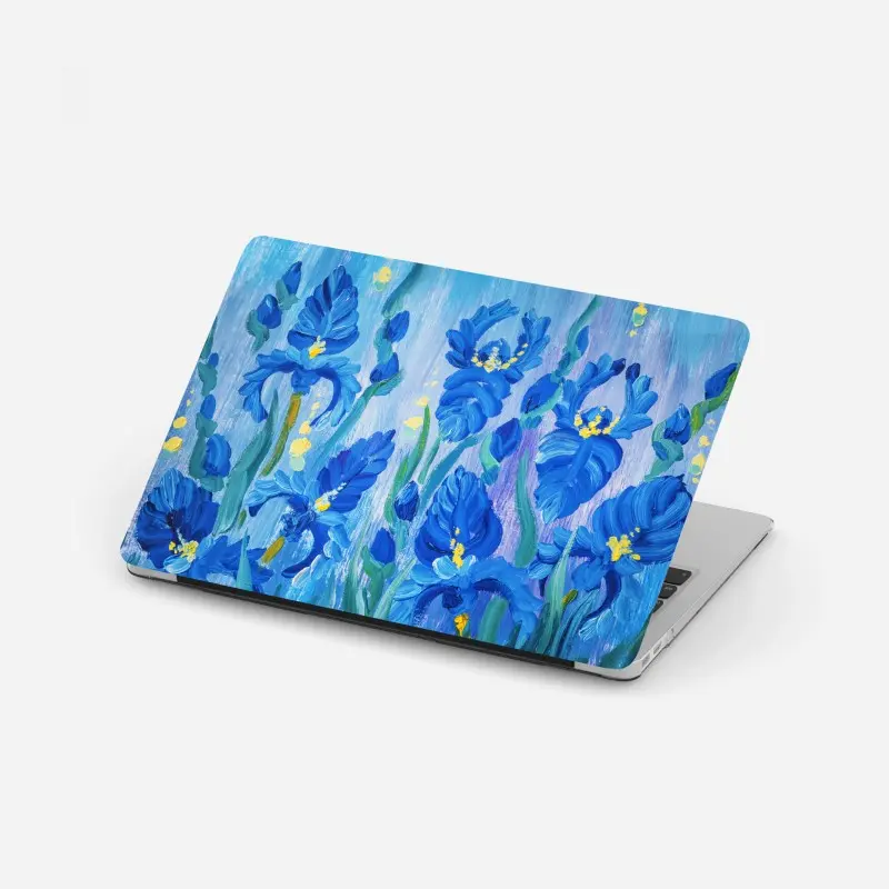 Laptop sticker mint floral vintage pattern • Wallissimo®
