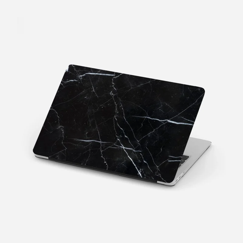 Laptop sticker black marquina marble texture for modern interiors