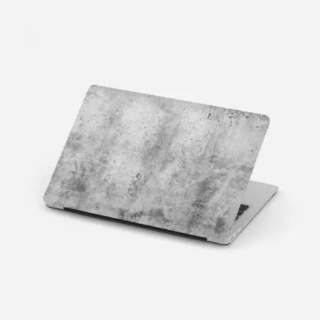 Laptop sticker raw concrete texture wall • Wallissimo®