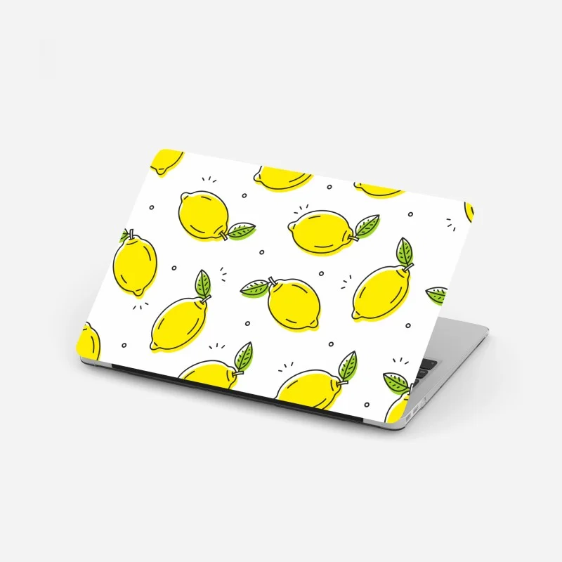 Laptop sticker sunny lemon pattern