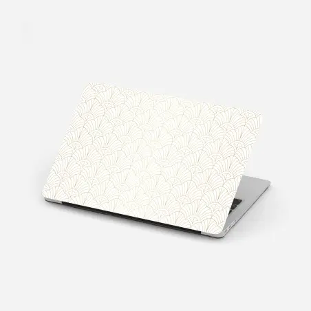 Laptop sticker elegant gold art deco pattern • Wallissimo®