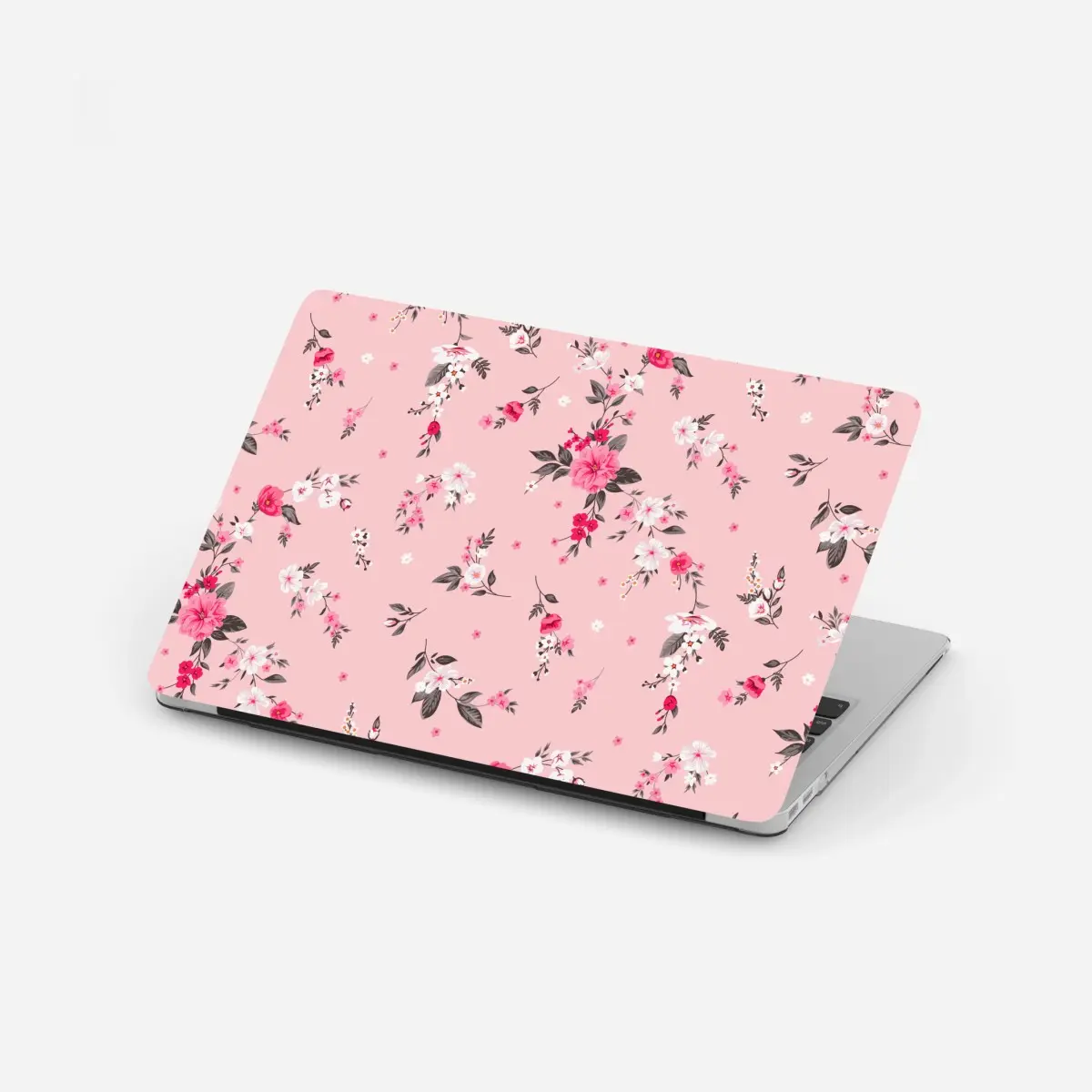 Laptop sticker delicate pink floral pattern • Wallissimo® Laptop sticker delicate pink floral pattern • Wallissimo®