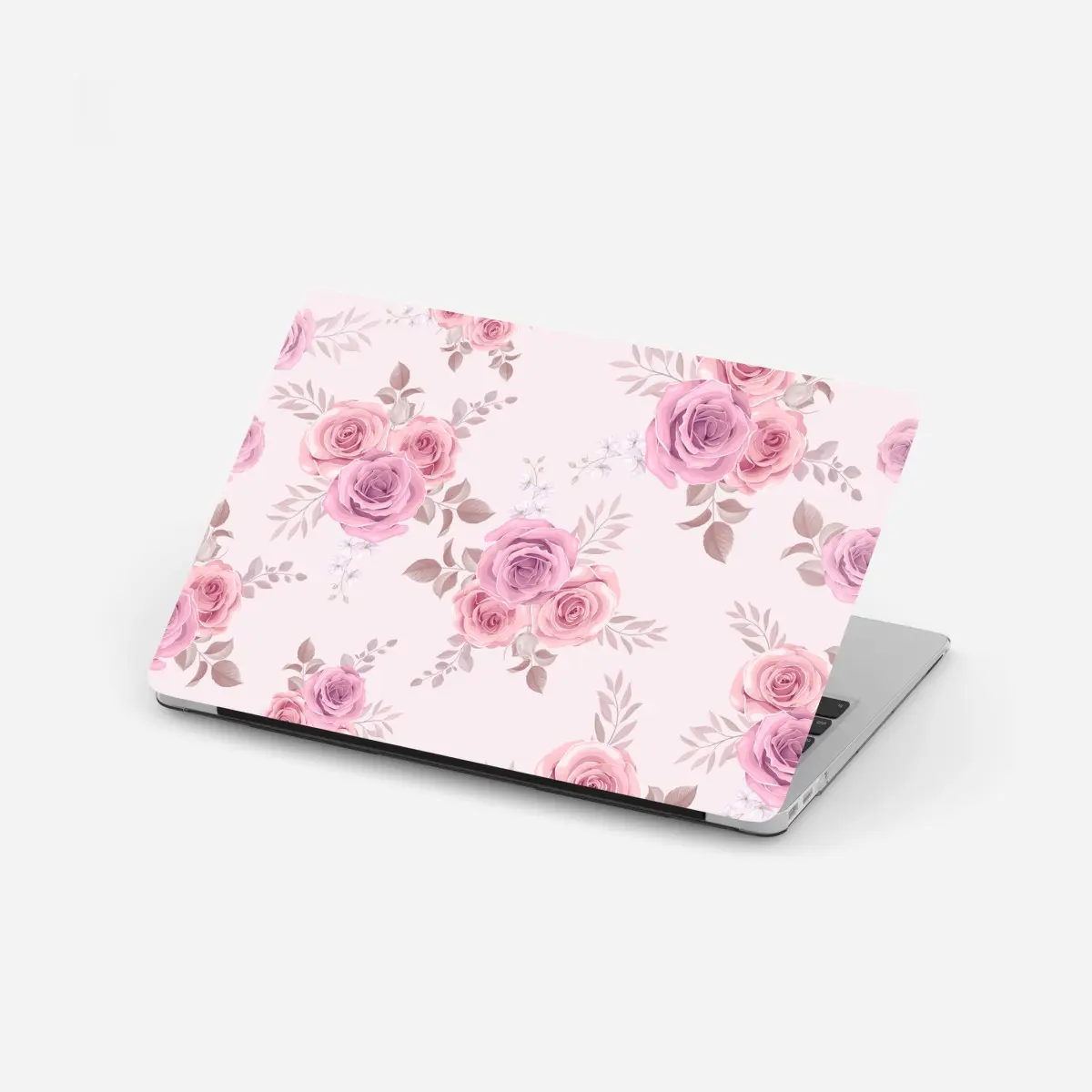 Laptop sticker delicate pink rose floral pattern • Wallissimo® Laptop sticker delicate pink rose floral pattern • Wallissimo®