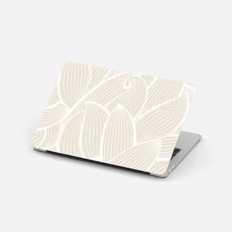 Laptop sticker soft beige botanical pattern • Wallissimo®