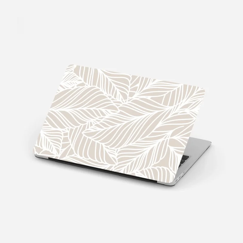 Laptop sticker neutral botanical leaf pattern ⁕ Wallissimo® Laptop sticker neutral botanical leaf pattern ⁕ Wallissimo®