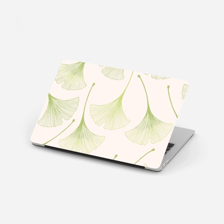 Laptop sticker delicate ginkgo leaf pattern • Wallissimo®
