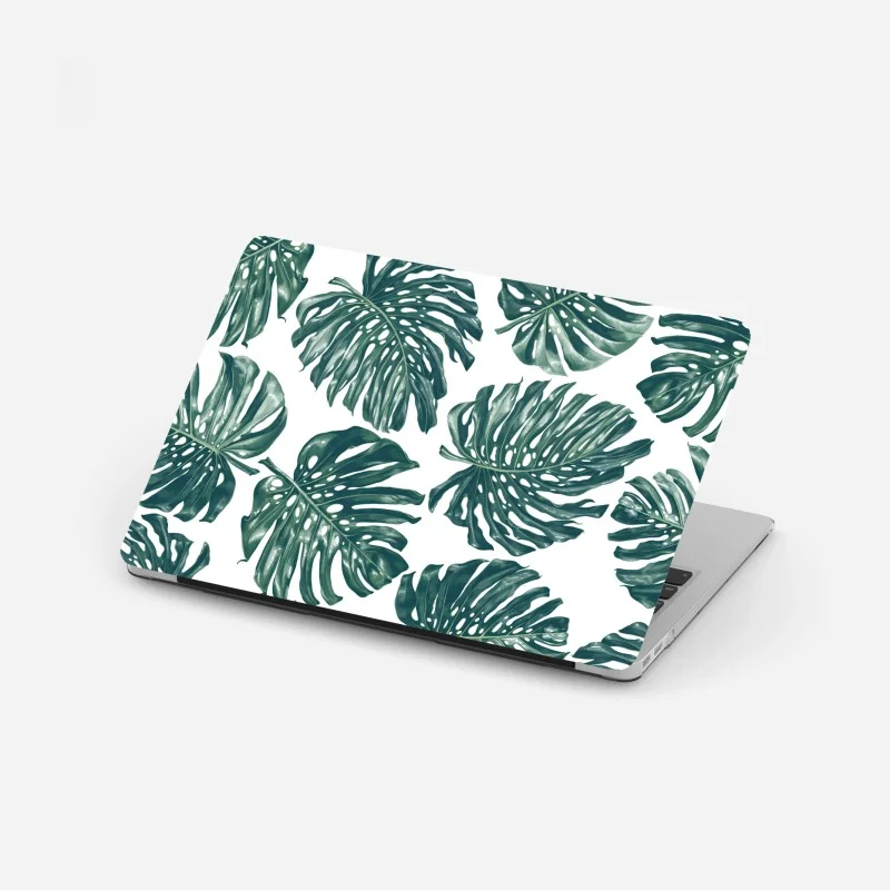 Laptop sticker serene mountain lake reflection • Wallissimo®