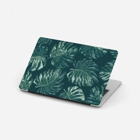 Laptop sticker tropical monstera leaf pattern • Wallissimo®