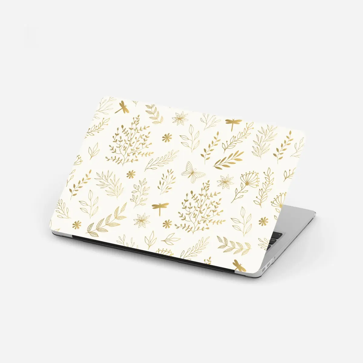 Laptop sticker golden botanical seamless pattern • Wallissimo® Laptop sticker golden botanical seamless pattern • Wallissimo®