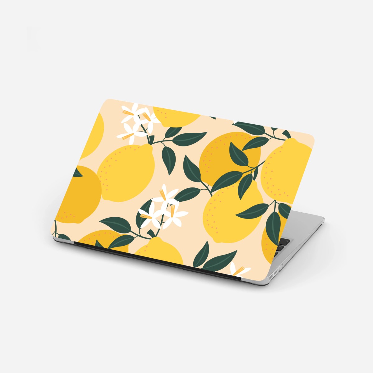 Laptop sticker bright lemon botanical pattern • Wallissimo® Laptop sticker bright lemon botanical pattern • Wallissimo®