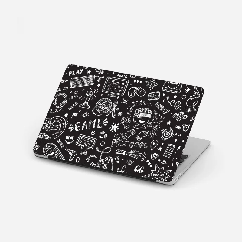 Laptop sticker hand-drawn gaming pattern
