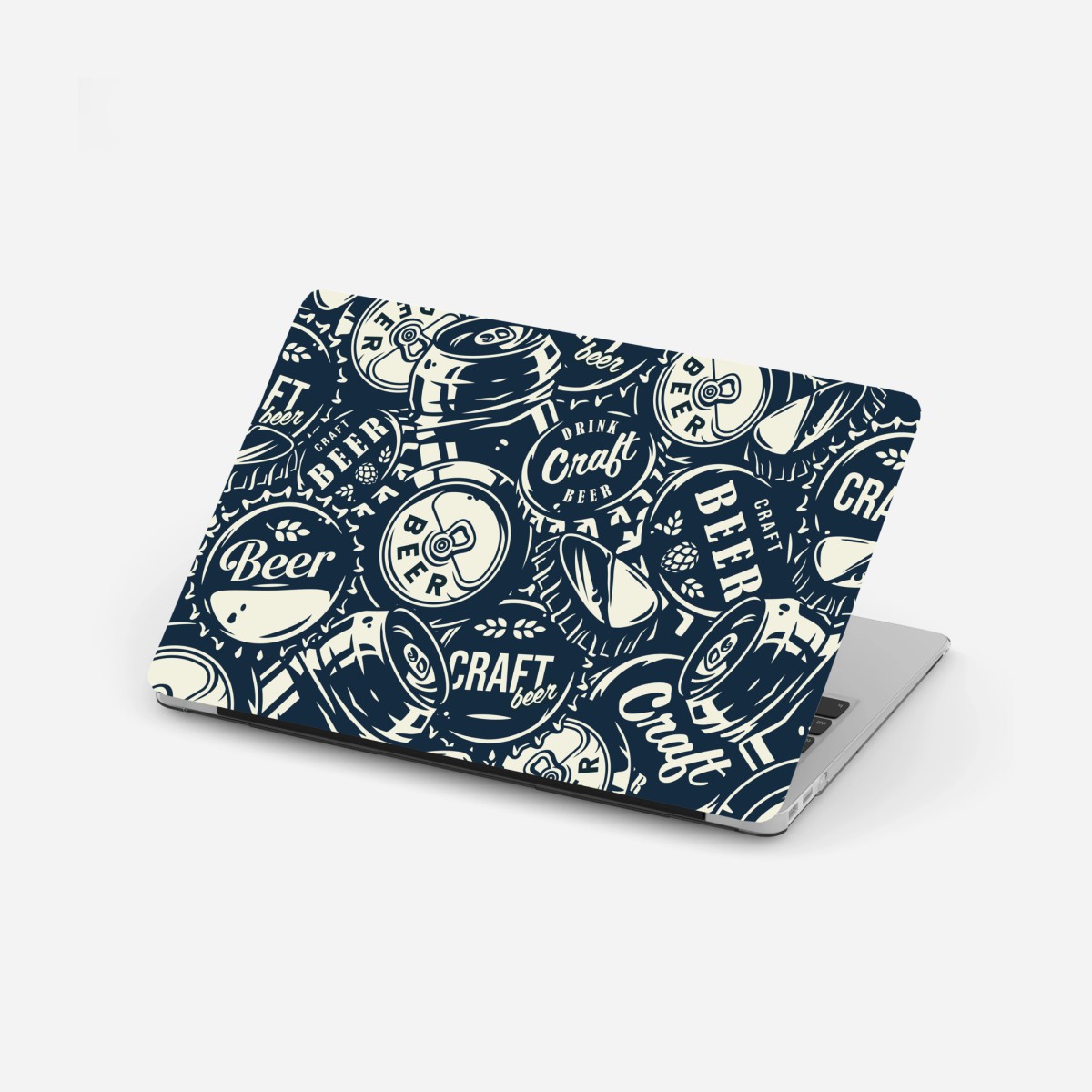 Laptop sticker craft beer caps pattern • Wallissimo® Laptop sticker craft beer caps pattern • Wallissimo®