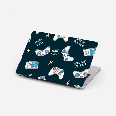 Laptop sticker retro game controllers pattern • Wallissimo®