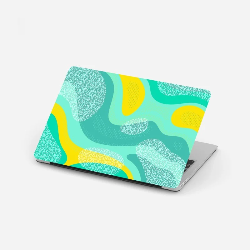 Laptop sticker adorable bear crowd pattern • Wallissimo®
