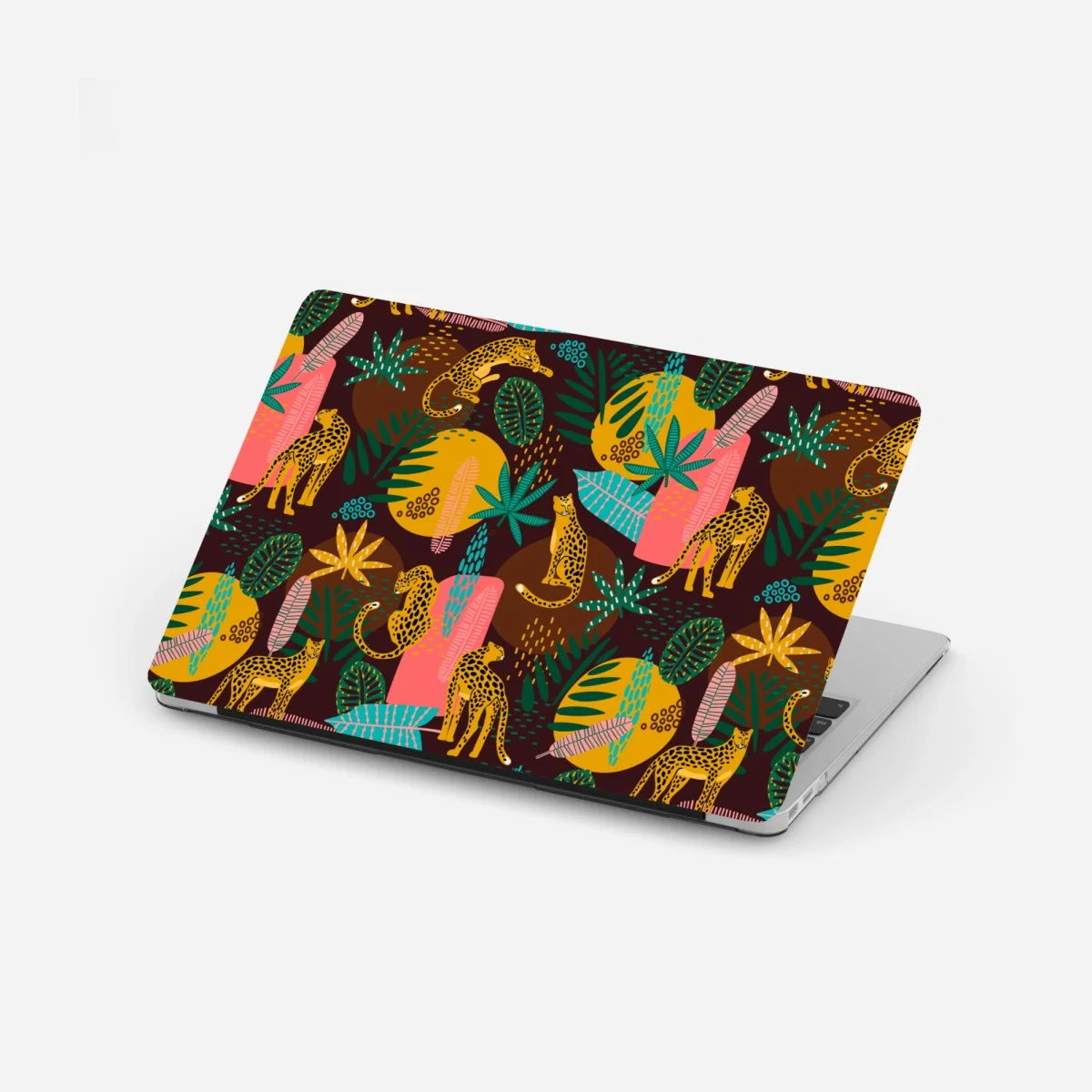 Laptop sticker tropical cheetah pattern with vibrant leaves ⁕ Wallissimo® Laptop sticker tropical cheetah pattern with vibrant leaves ⁕ Wallissimo®
