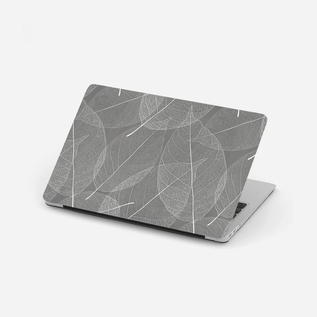 Laptop sticker delicate leaf vein pattern in gray • Wallissimo® Laptop sticker delicate leaf vein pattern in gray • Wallissimo®