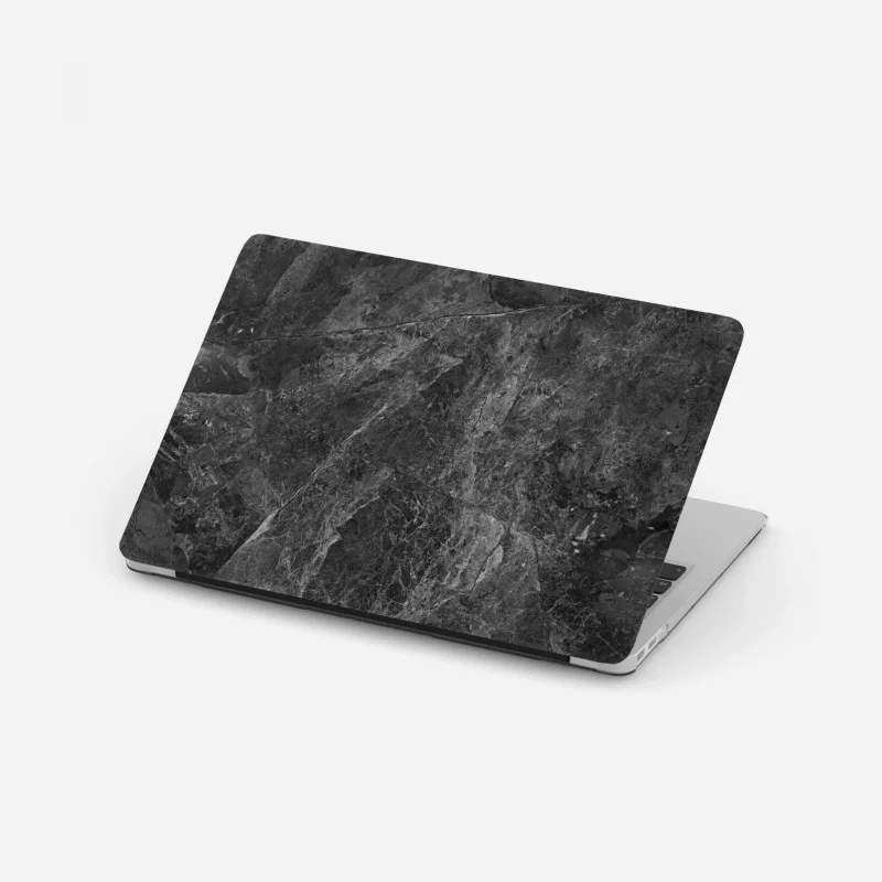 Laptop sticker dark marble texture