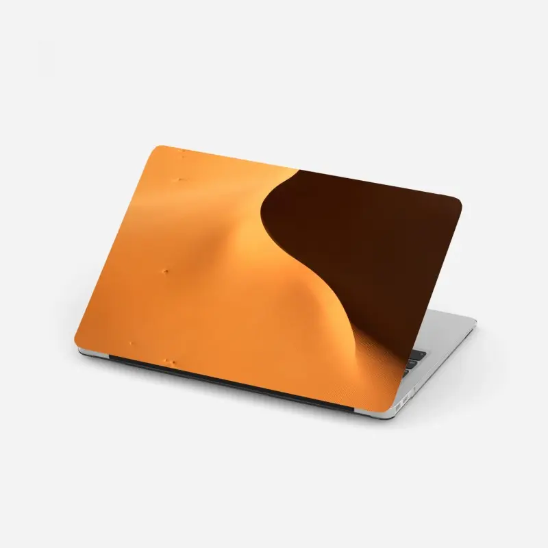 Laptop sticker golden dune curves