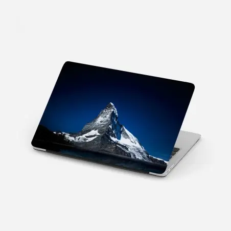 Laptop sticker Matterhorn night reflection • Wallissimo®