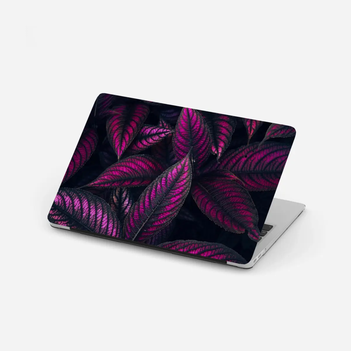 Laptop sticker vivid purple foliage pattern • Wallissimo® Laptop sticker vivid purple foliage pattern • Wallissimo®