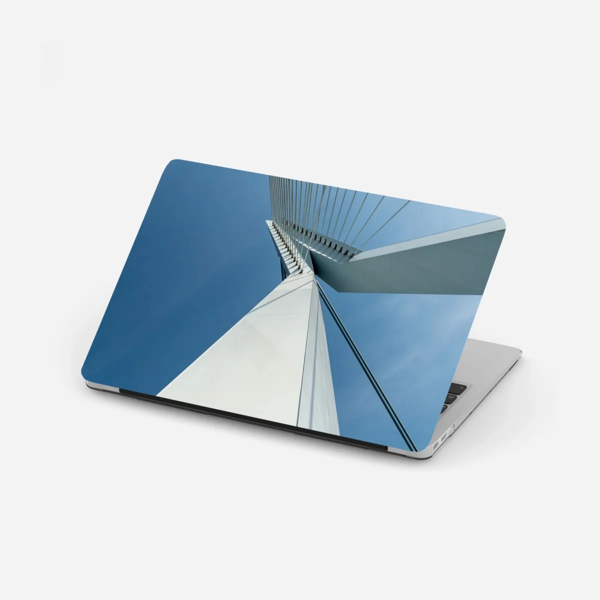 Laptop sticker ascending lines: modern bridge pylon ⁕ Wallissimo® Laptop sticker ascending lines: modern bridge pylon ⁕ Wallissimo®