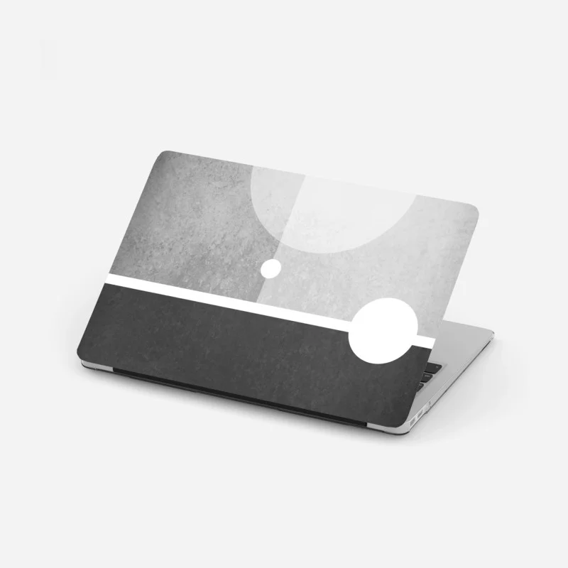 Laptop sticker minimal geometric composition