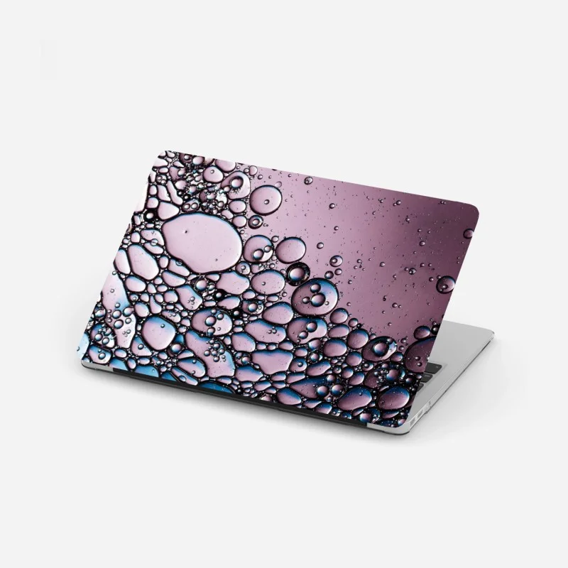 Laptop sticker purple bubble abstract pattern