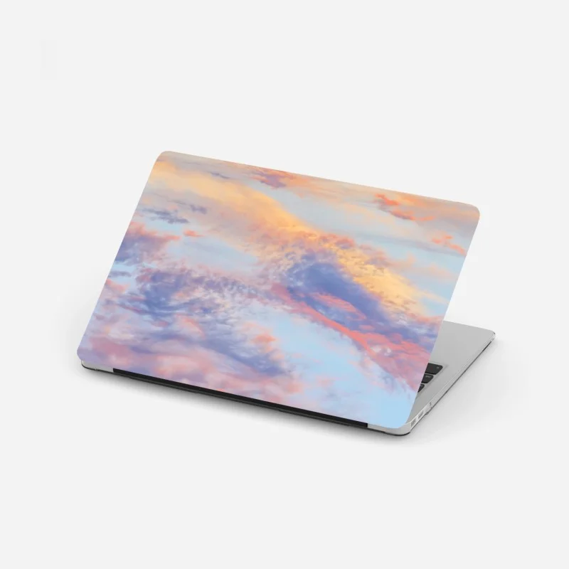 Laptop sticker serene pastel sunrise sky