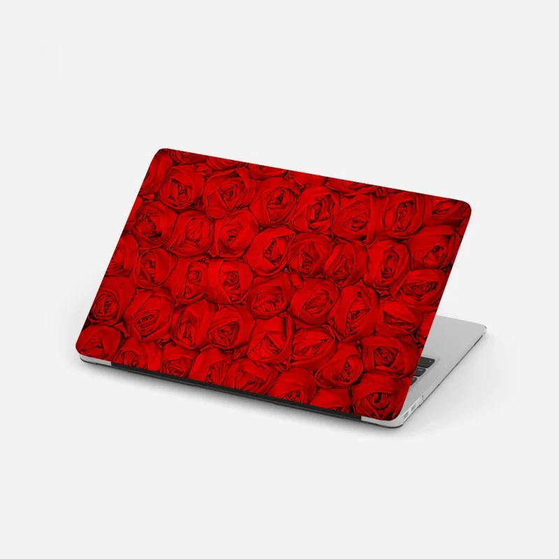 Laptop sticker endless bed of red roses