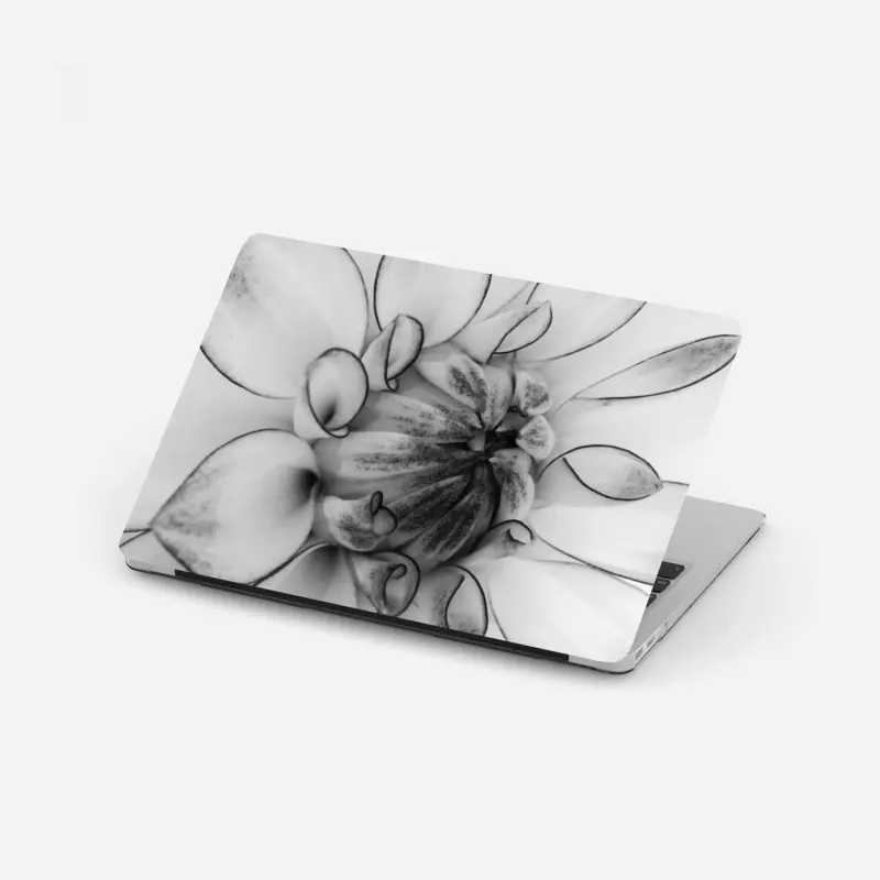 Laptop sticker blue ocean waves pattern • Wallissimo®