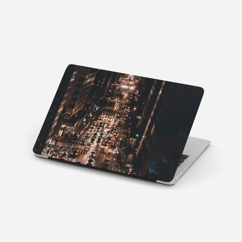 Laptop sticker Manhattan nighttime avenue