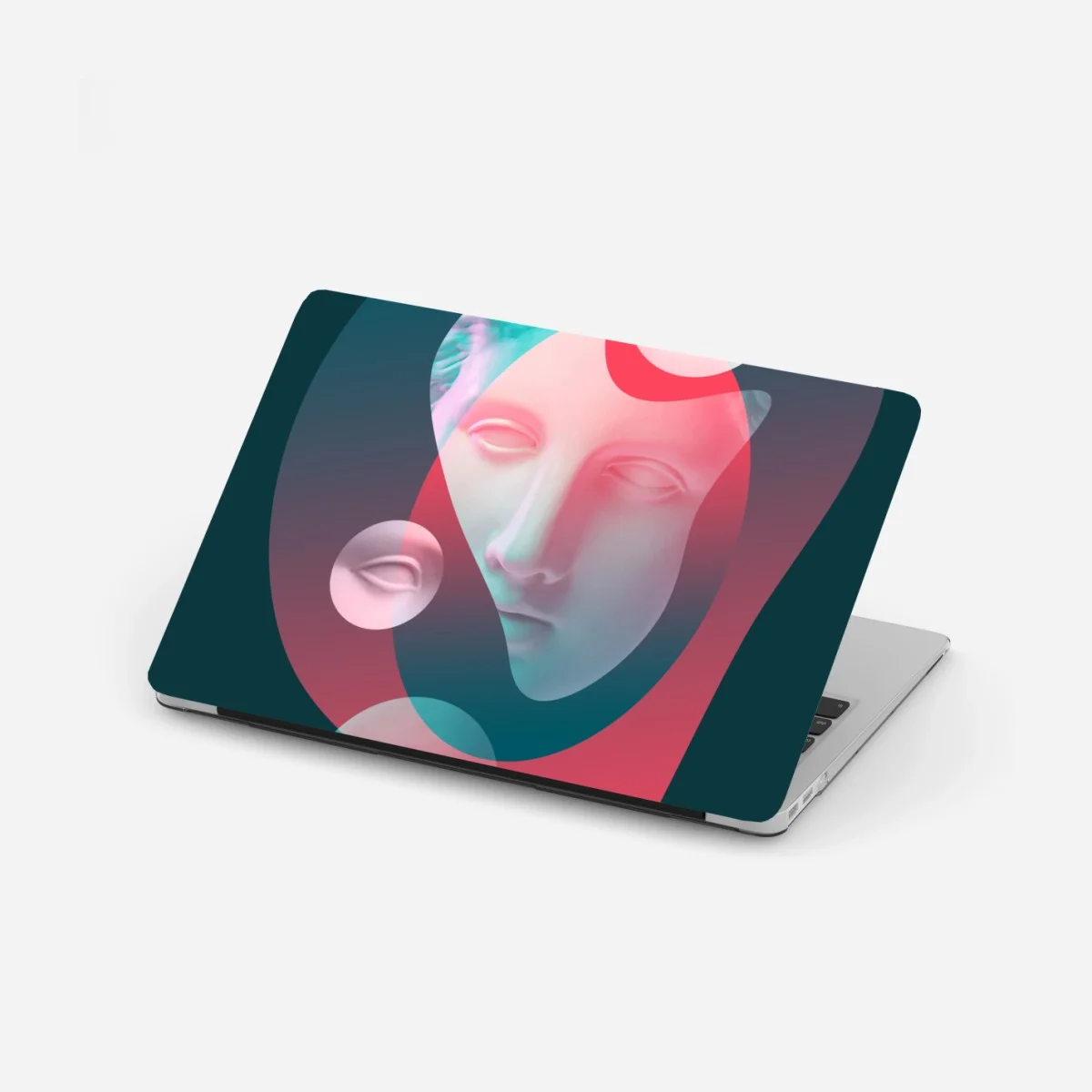 Laptop sticker surreal classical face in duotone ⁕ Wallissimo® Laptop sticker surreal classical face in duotone ⁕ Wallissimo®