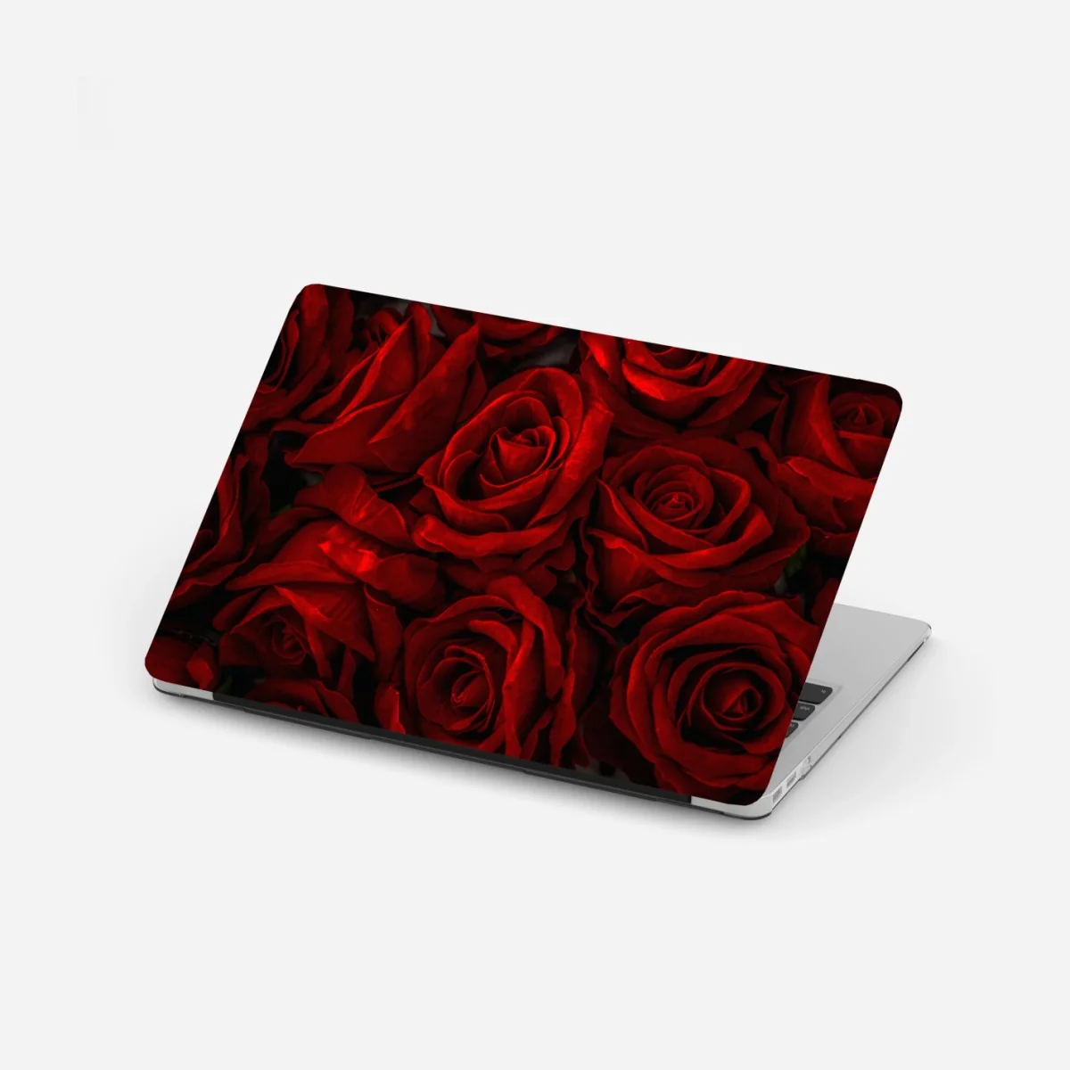 Laptop sticker lush red roses close-up • Wallissimo® Laptop sticker lush red roses close-up • Wallissimo®