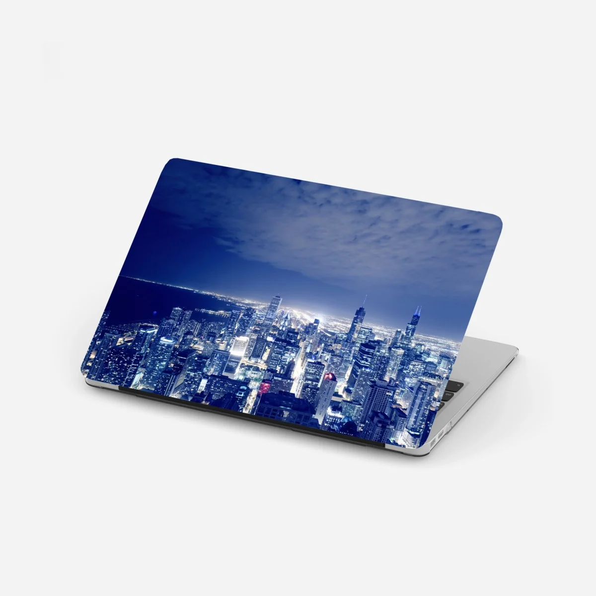 Laptop sticker Chicago night skyline panorama ⁕ Wallissimo® Laptop sticker Chicago night skyline panorama ⁕ Wallissimo®