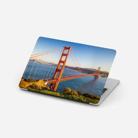 Laptop sticker Golden Gate Bridge panoramic view • Wallissimo®