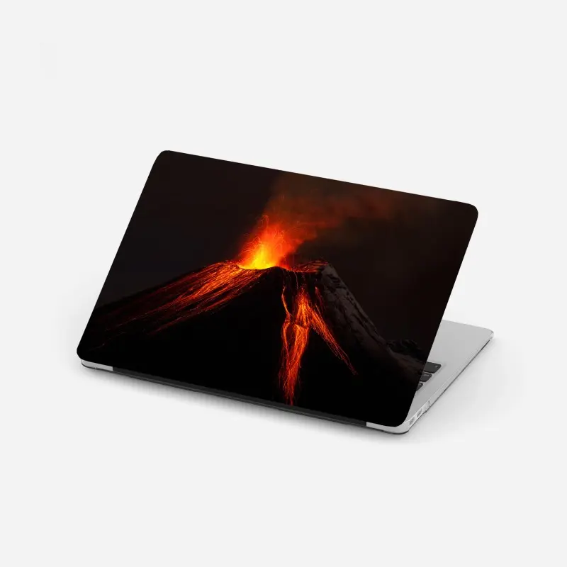Laptop sticker vibrant abstract shapes pattern • Wallissimo®