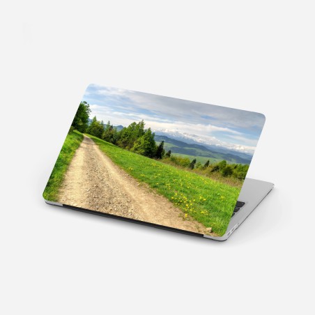 Laptop sticker Gorce Mountains spring trail • Wallissimo®