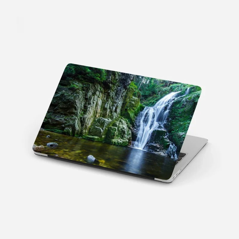 Laptop sticker Kamienczyk waterfall in Karkonosze