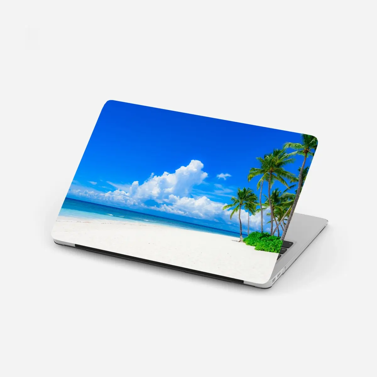 Laptop sticker tropical palm beach under blue sky ⁕ Wallissimo® Laptop sticker tropical palm beach under blue sky ⁕ Wallissimo®