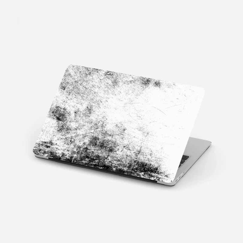 Laptop sticker black grunge concrete texture