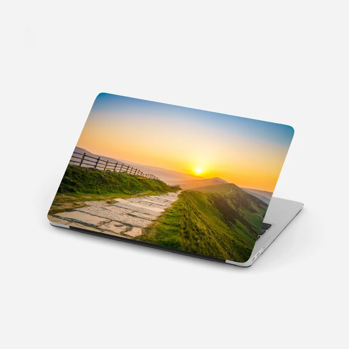 Laptop sticker sunlit mountain ridge at sunrise ⁕ Wallissimo® Laptop sticker sunlit mountain ridge at sunrise ⁕ Wallissimo®