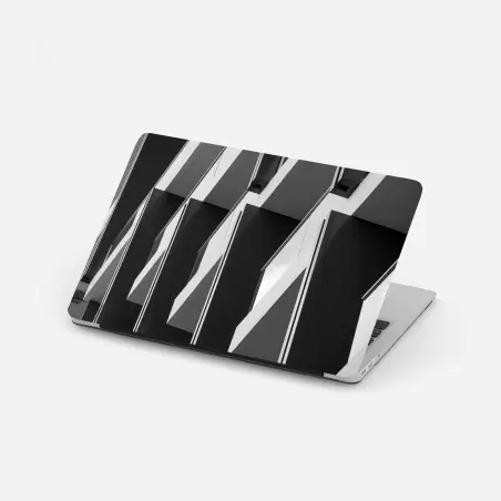 Laptop sticker geometric balcony rhythm • Wallissimo®