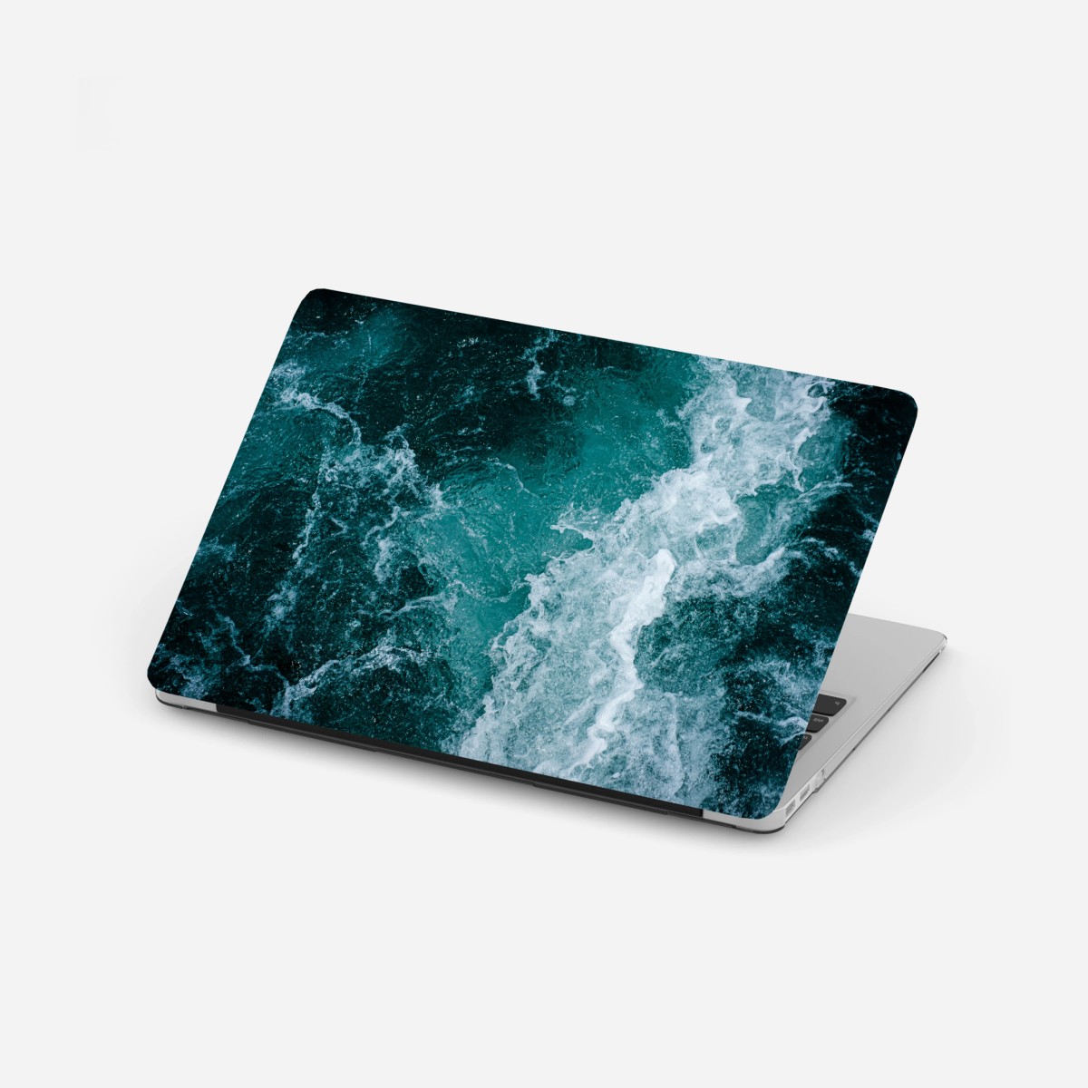 Laptop sticker turquoise ocean waves texture • Wallissimo® Laptop sticker turquoise ocean waves texture • Wallissimo®