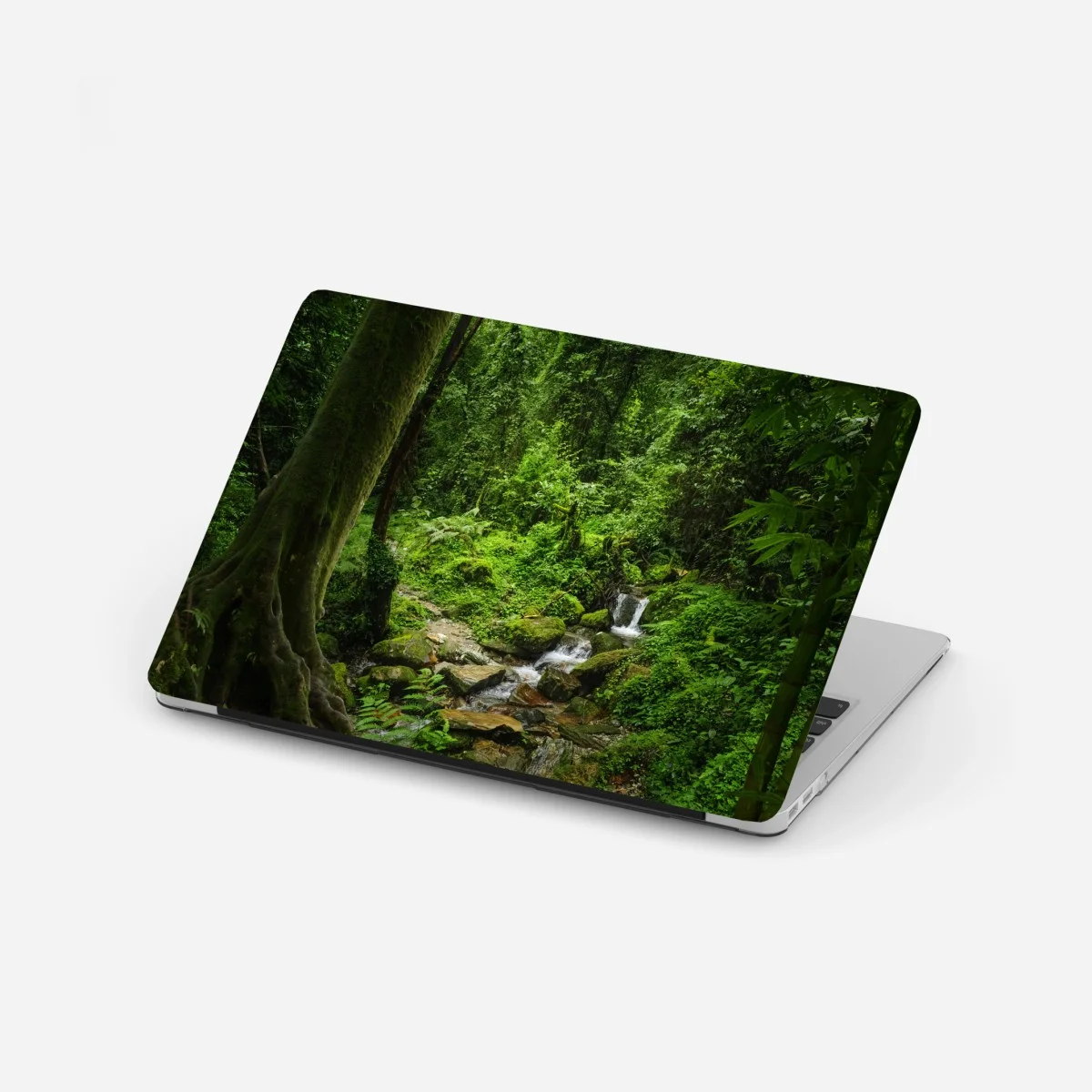 Laptop sticker lush green forest waterfall ⁕ Wallissimo® Laptop sticker lush green forest waterfall ⁕ Wallissimo®