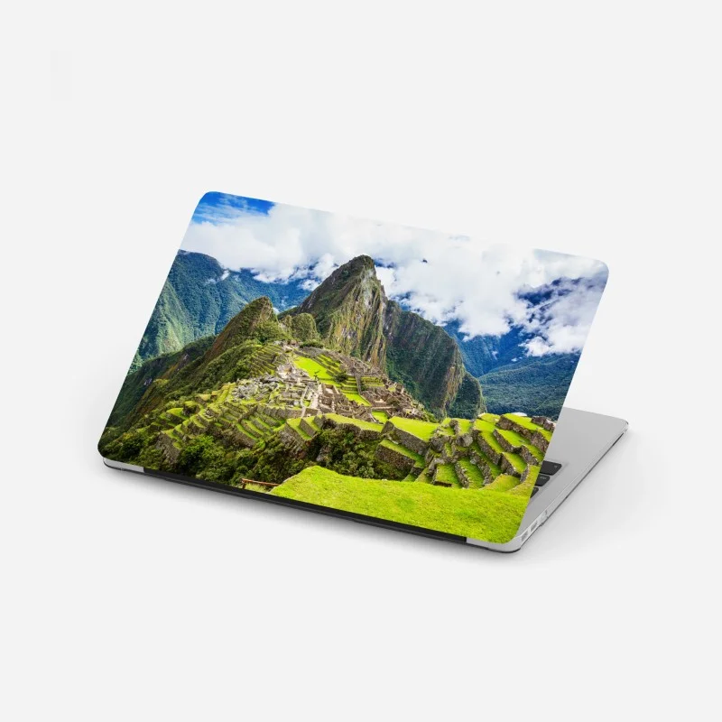 Laptop sticker Machu Picchu ancient mountain terraces